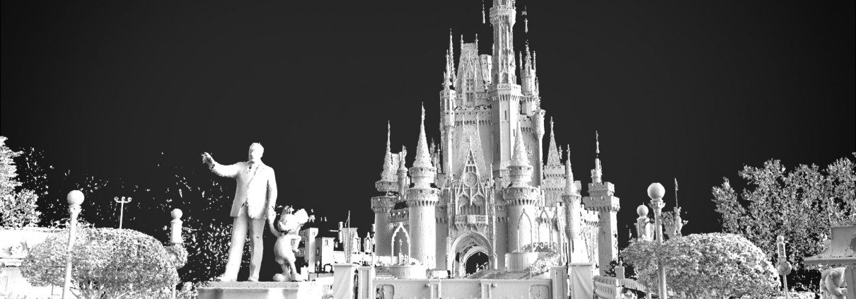location and environment 3D scanning Cinderella's Castle