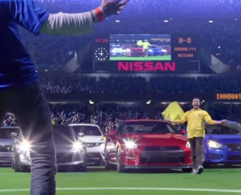world cup Nissan Face Off Commercial 3d laser scanning