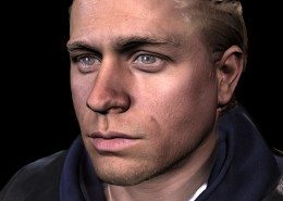Charlie Hunnam Sons of Anarchy 3D Scan with textures
