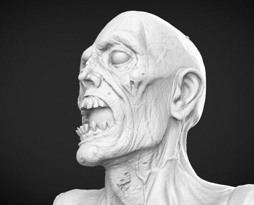 Zombie Head 3D Scan