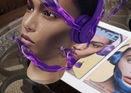 3D scan of Joan Smalls Augmented Reality app for Garage Magazine