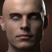 Male 3D Scan with Hyper realistic subdermal skin shaders
